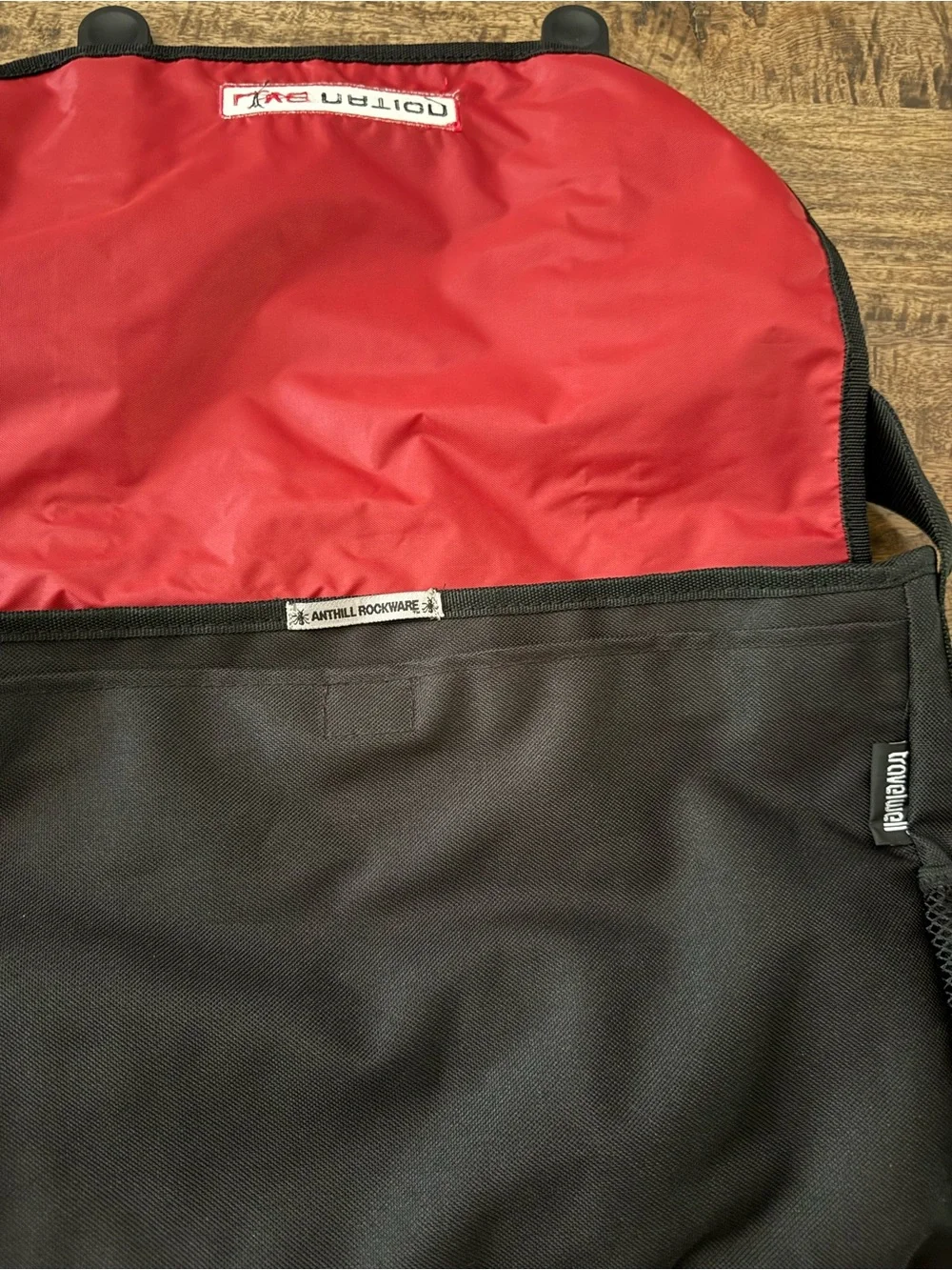Live Nation Black Messenger Bag with Logo and Adjustable Strap